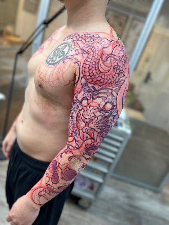 Freehand na pele